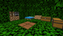 Wewnątrz domu z liści w Minecraft