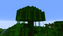 Poza domem na liściach w Minecraft 