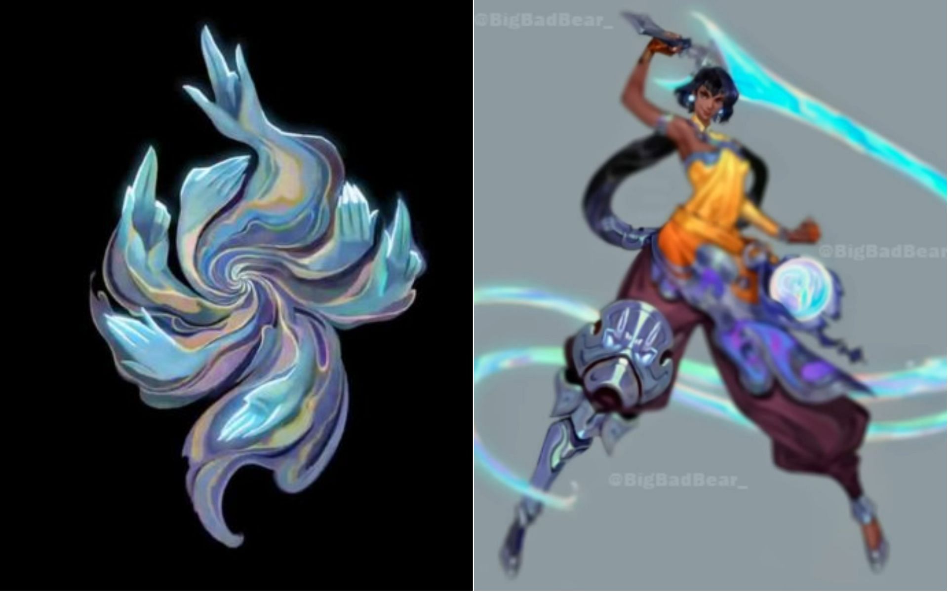 Nilah's first look at League of Legends (Image via Big Bad Bear/YouTube)