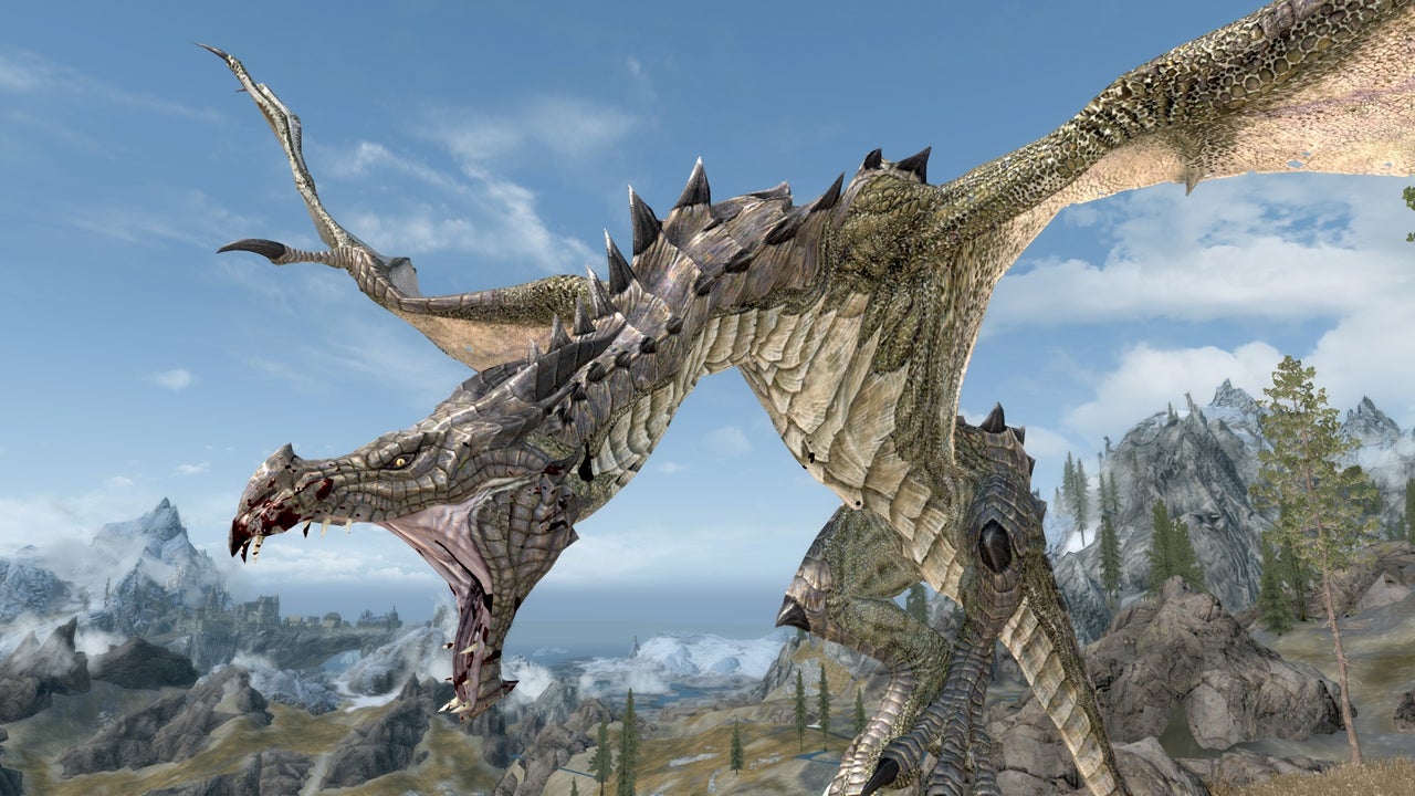 Skyrim Mod oferuje tekstury smoków 16K do nieuniknionego wydania 2050
