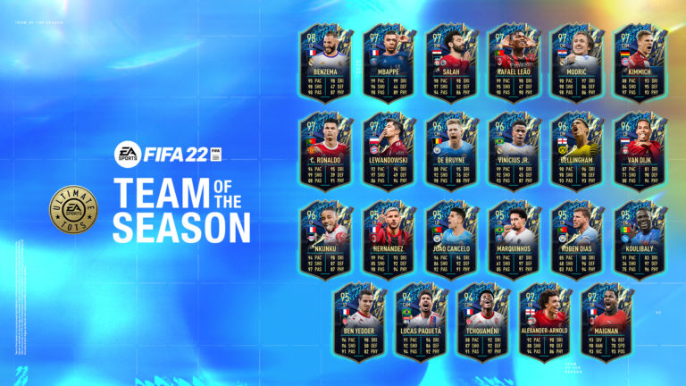 Wszystkie karty Ultimate Team of the Season w FIFA 22 Ultimate Team