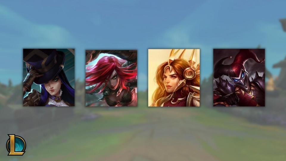 Wśród odstających, którzy mieli problemy po 12.12, byli Caitlyn, Katarina, Leona i Shaco, którzy otrzymali wzmocnienia w 12.12b. (Zdjęcie: Riot Games)