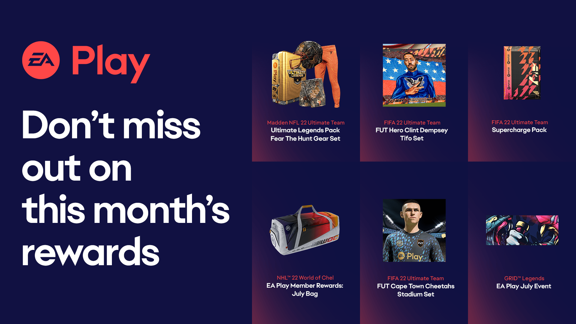 Nagrody dla członków EA Play w lipcu 2022 r.