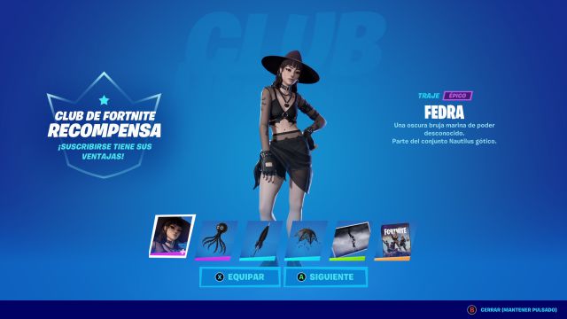 klub fortnite lipiec 2022 nowa skórka fedra jak to zdobyć
