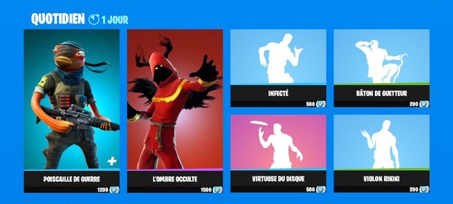 Fortnite: sklep dnia 20 lipca 2022