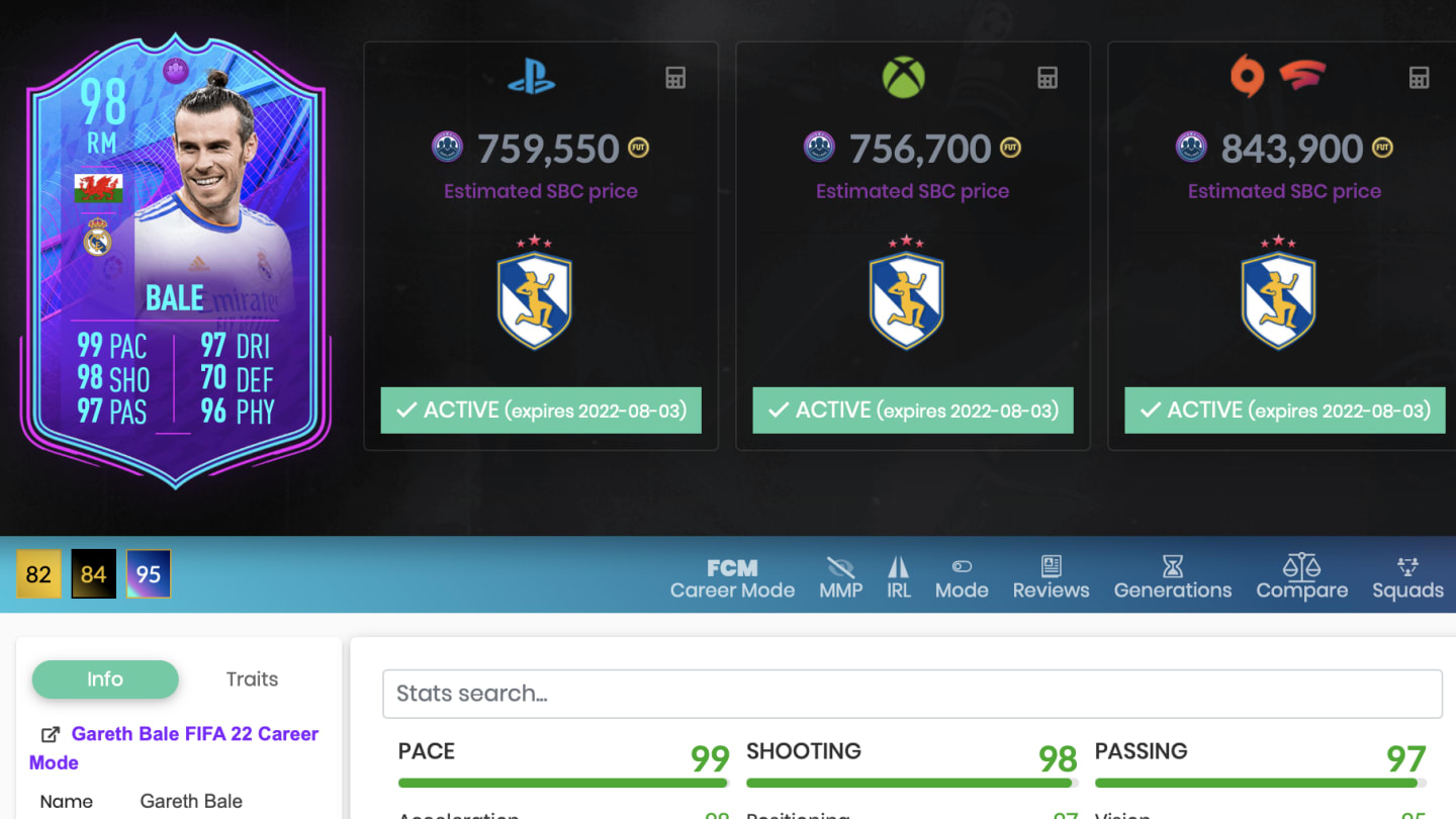 Jak ukończyć Gareth Bale End of An Era SBC w FIFA 22?
