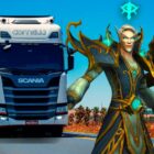 Niesamowita grafika ciężarówek WoW fanów World of Warcraft przyciąga wzrok na autostradzie