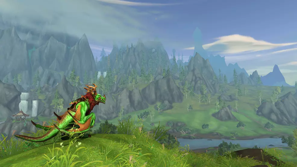 World of Warcraft Dragonflight jazda na smoku