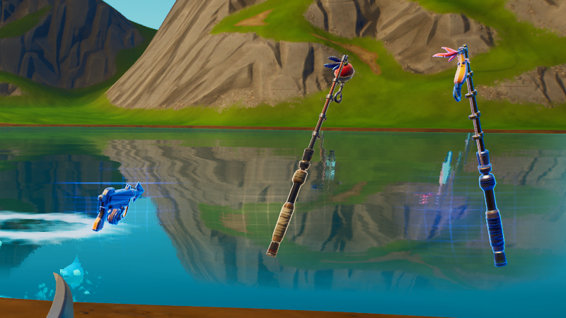 Używanie sprzętu wędkarskiego w trybie kreatywnym Fortnite