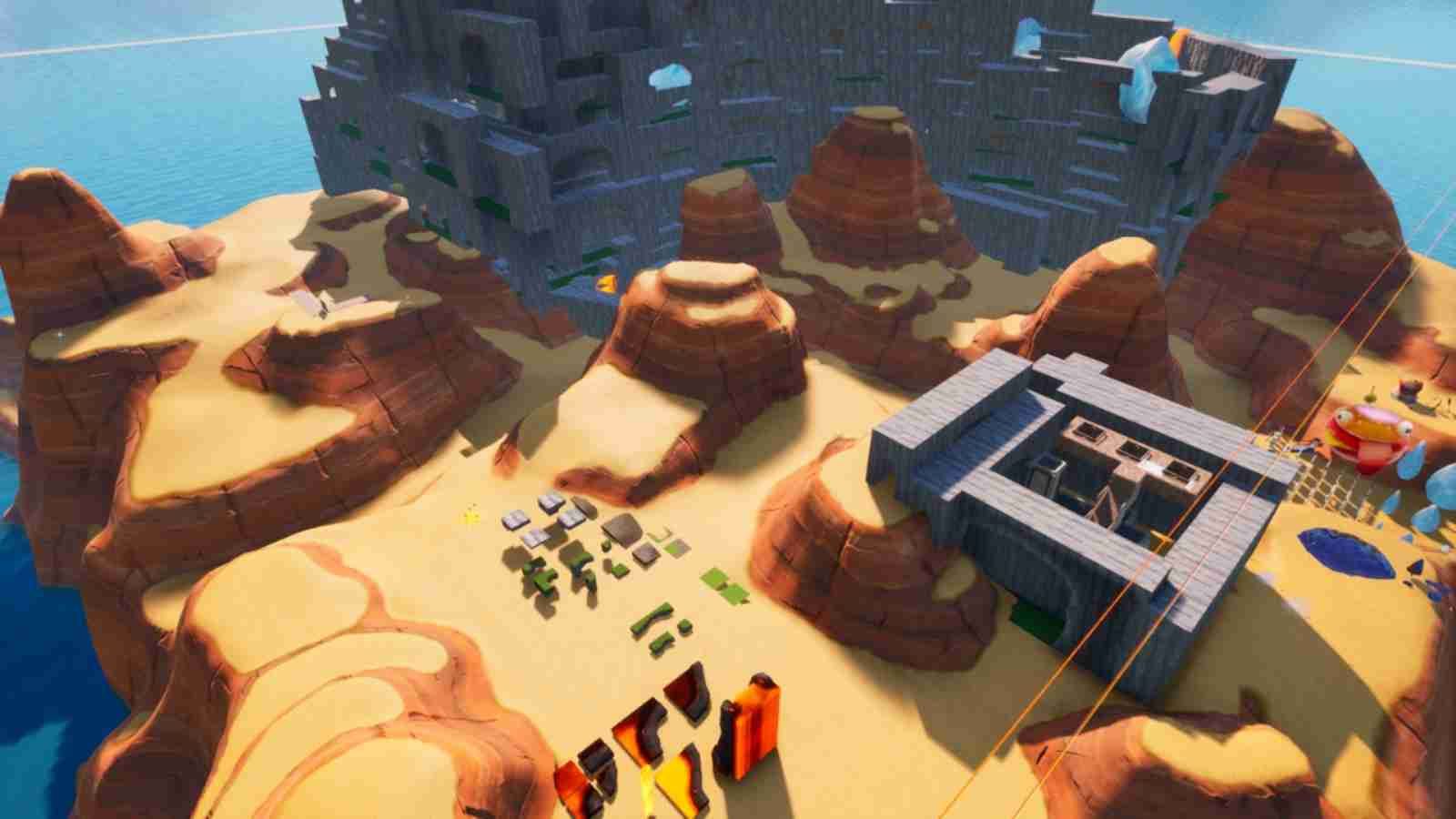 Jak grać na nowej mapie Fortnite Desert Town Natural Zone Wars w trybie kreatywnym?