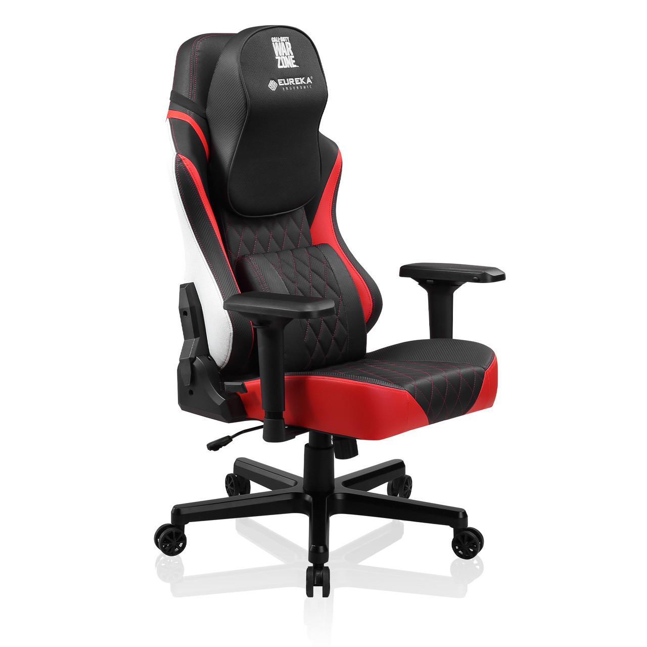 Krzesło do gier Call of Duty Warzone Red firmy Eureka Ergonomic