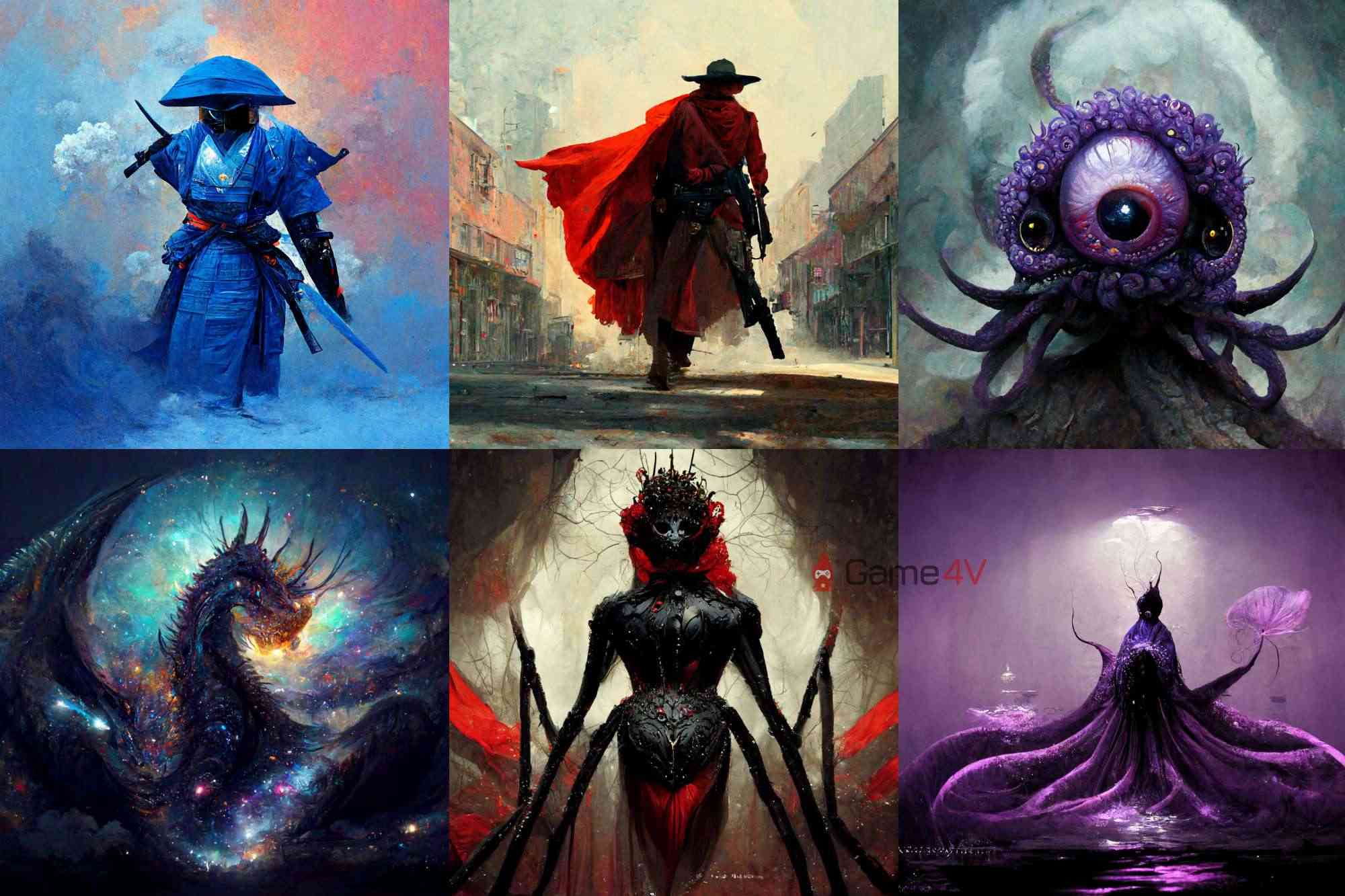 The champions in League of Legends are sketched with an extremely unique and diverse style.
