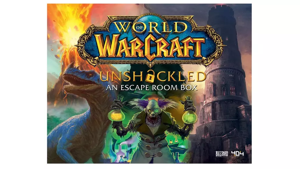 Okładka pudełka do World of Warcraft: Unshackled - An Escape Room Box.