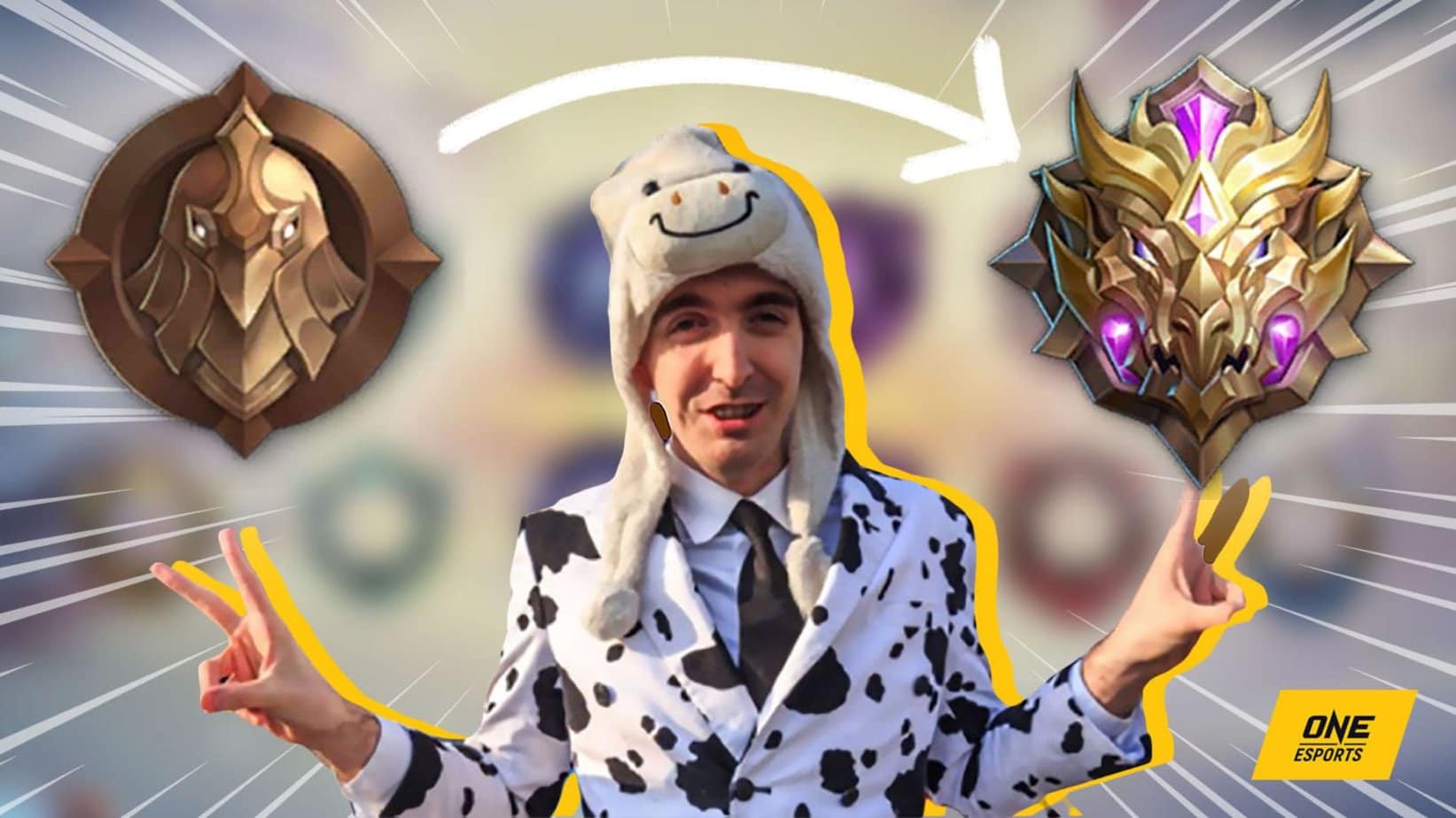 Streamer League of Legends Cowsep osiąga mityczny w MLBB