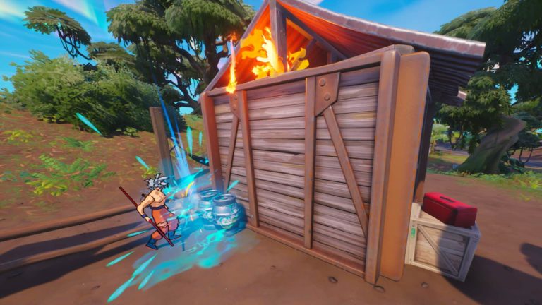 Jak gasić pożary na konstrukcjach za pomocą Slurp w Fortnite?