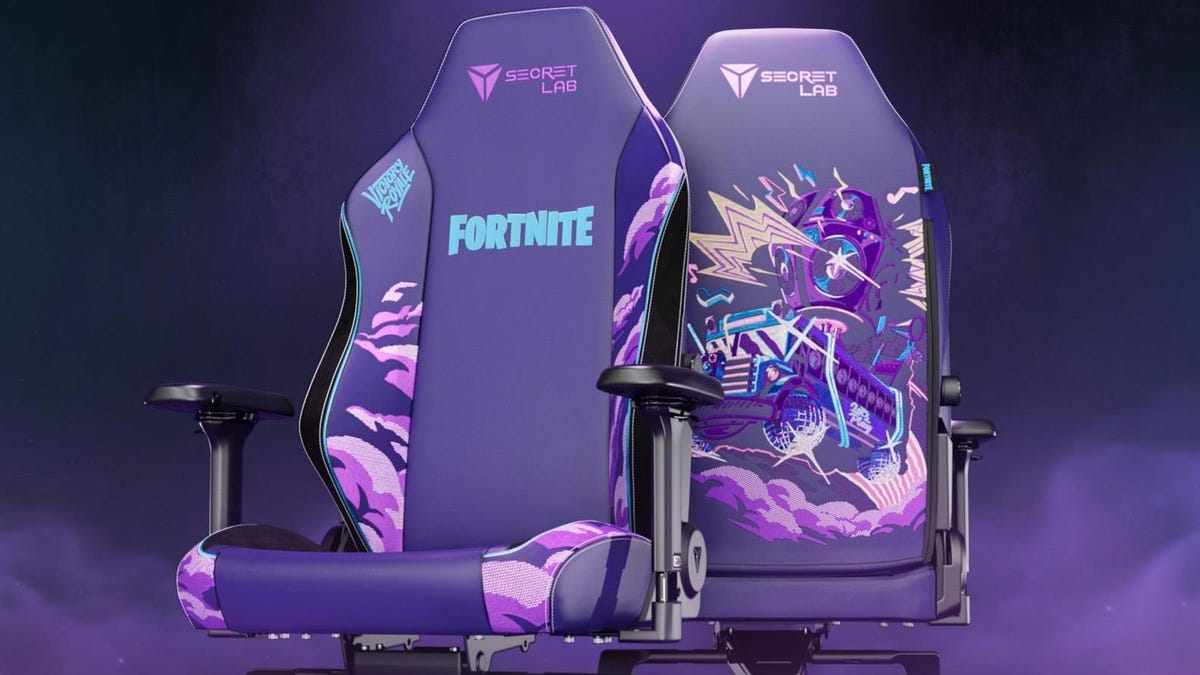 Krzesło Fortnite Battle Bus firmy Secretlab jest wygodne, choć trochę duże