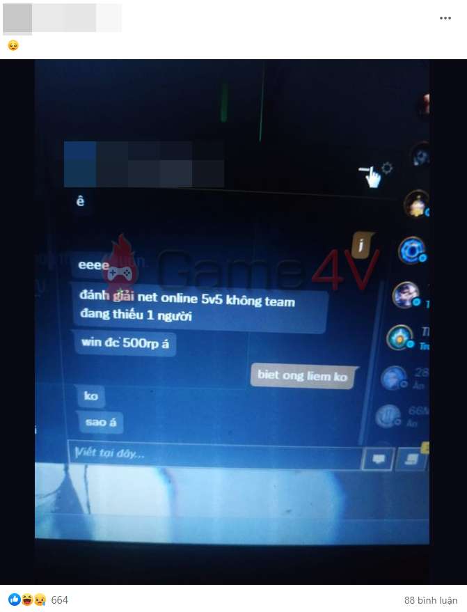 Receiving an invitation "online gambling" Not uncommon in League of Legends.