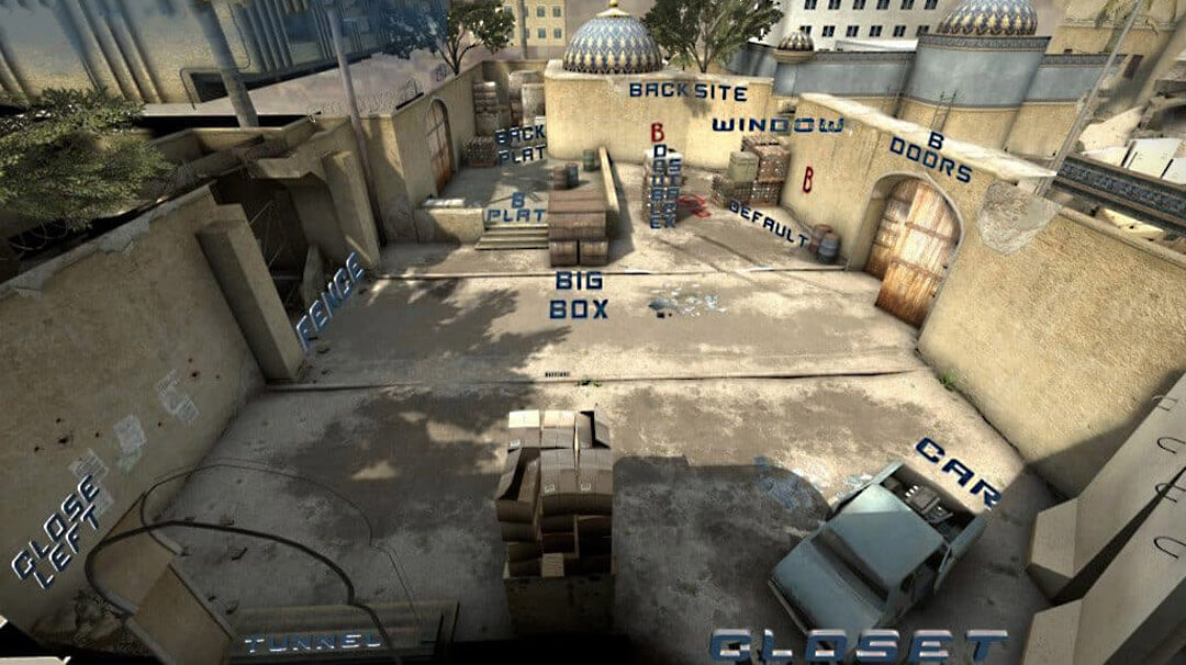 csgo dust 2 mapa pełna adnotacja