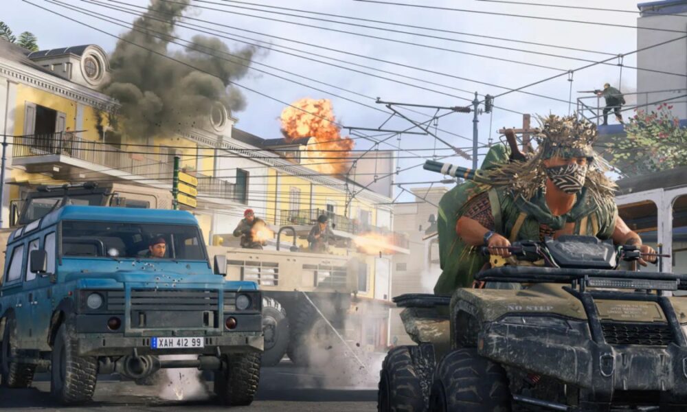 vehicle chase in cod warzone caldera