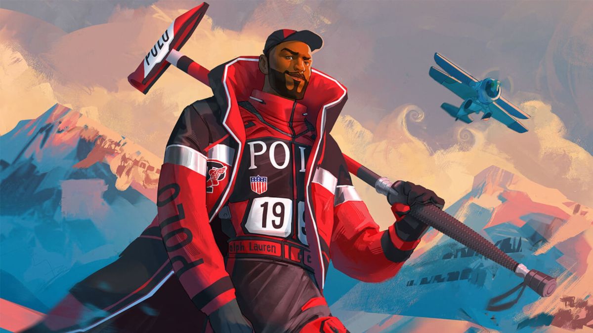 Man holding weapon wearing polo kit