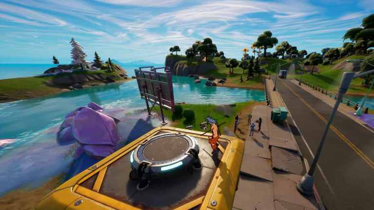 Najlepsze miejsca do wystrzelenia w powietrze za pomocą Launch Padów w Fortnite