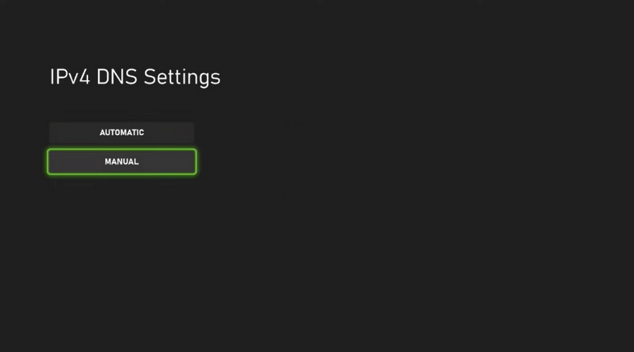 ręczne ustawienia dns xbox