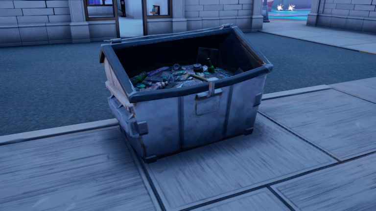 Jak przeszukać otwarty śmietnik w Fortnite