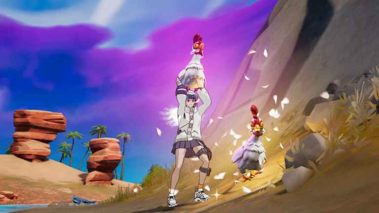 Jak zadawać obrażenia dziobaniem kurczaka w Fortnite