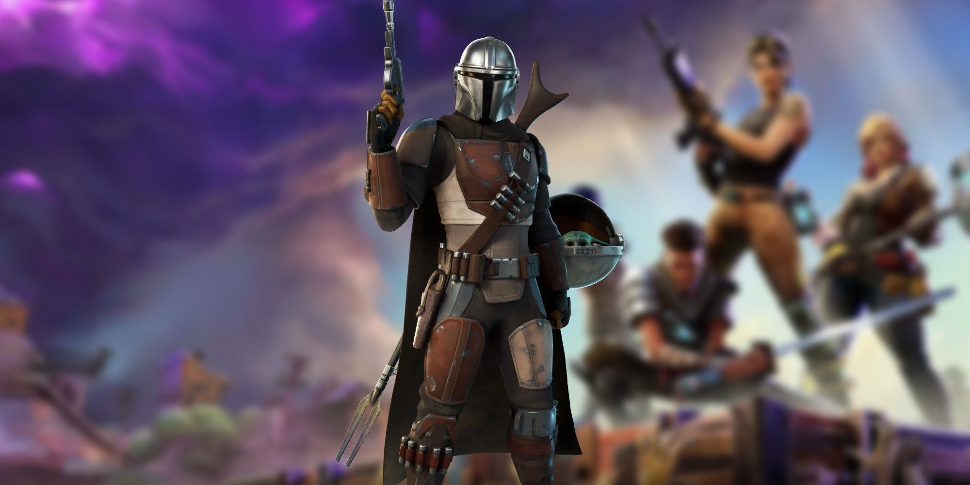 Mandalorianin i grogu w fortnite