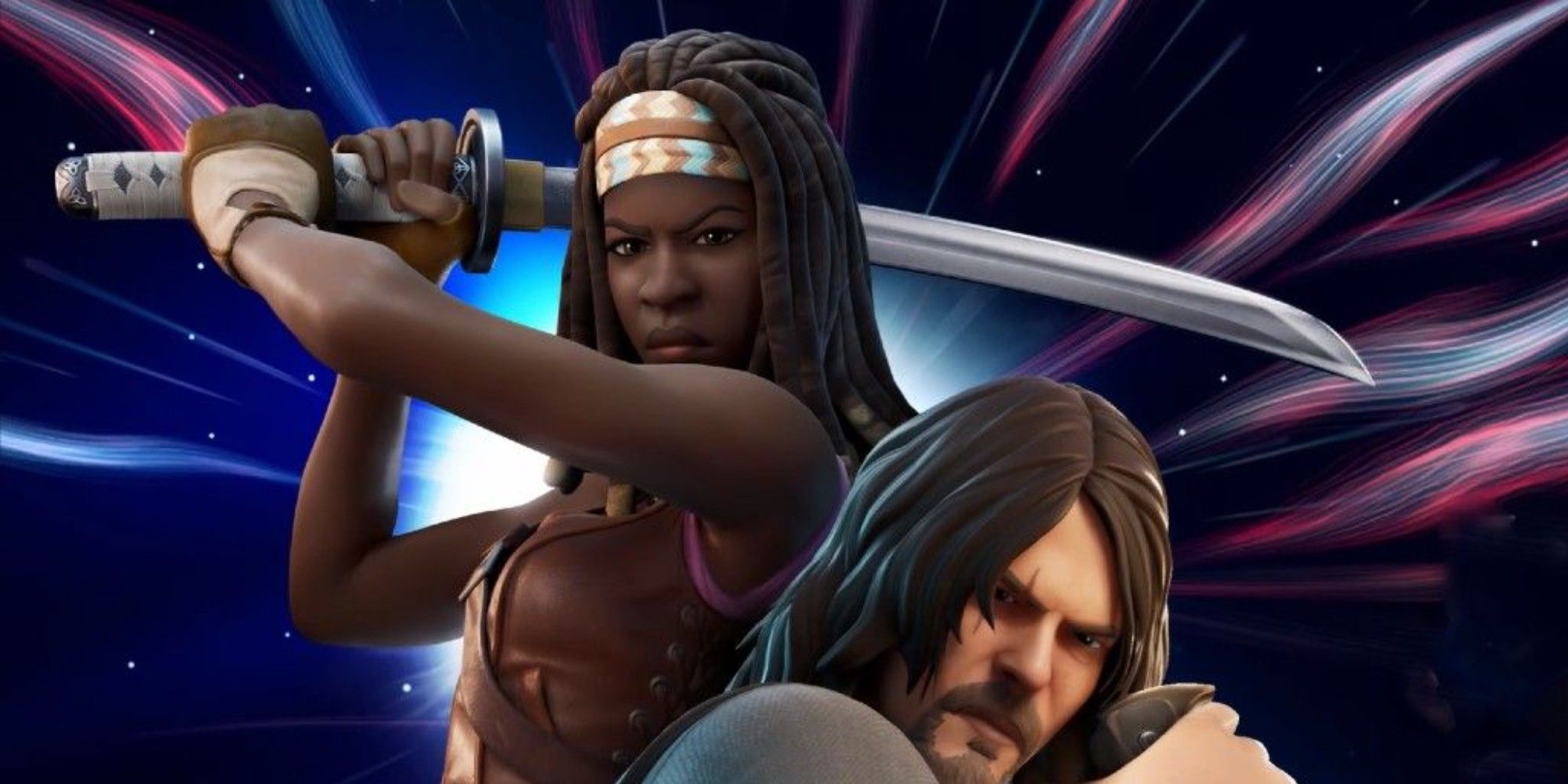 michonne i daryl w fortnite