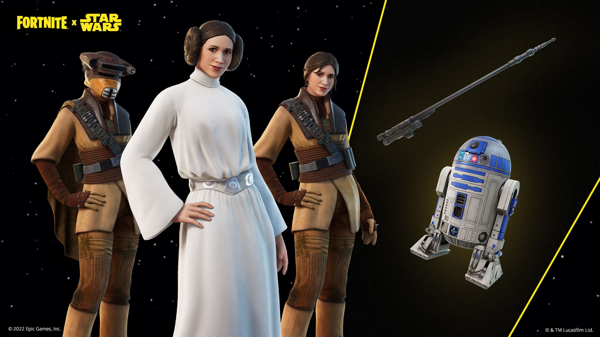 Najnowsze postacie z „Fortnite” z Gwiezdnych Wojen to Luke, Leia i Han
