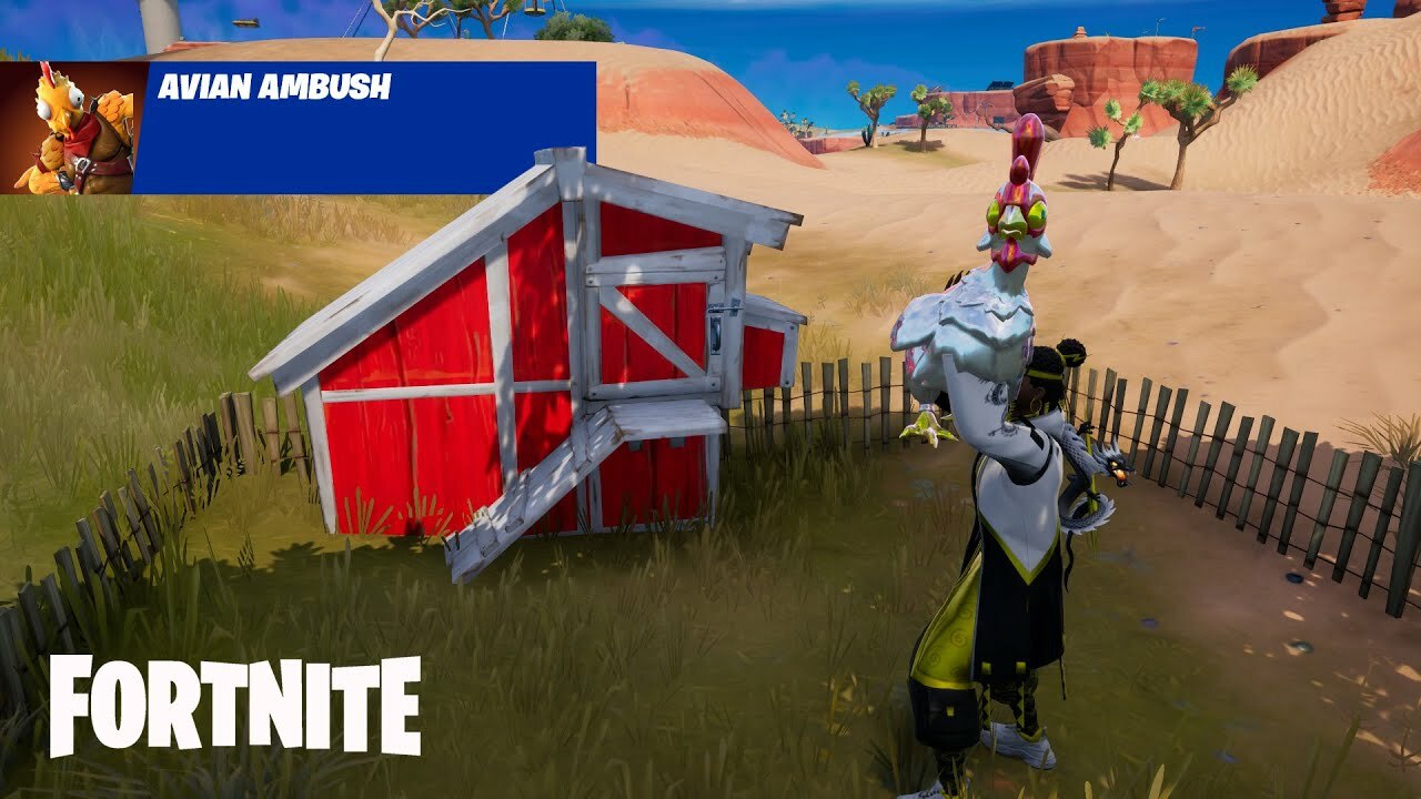 Wszystkie lokalizacje kurników w Fortnite Rozdział 3, Sezon 4
