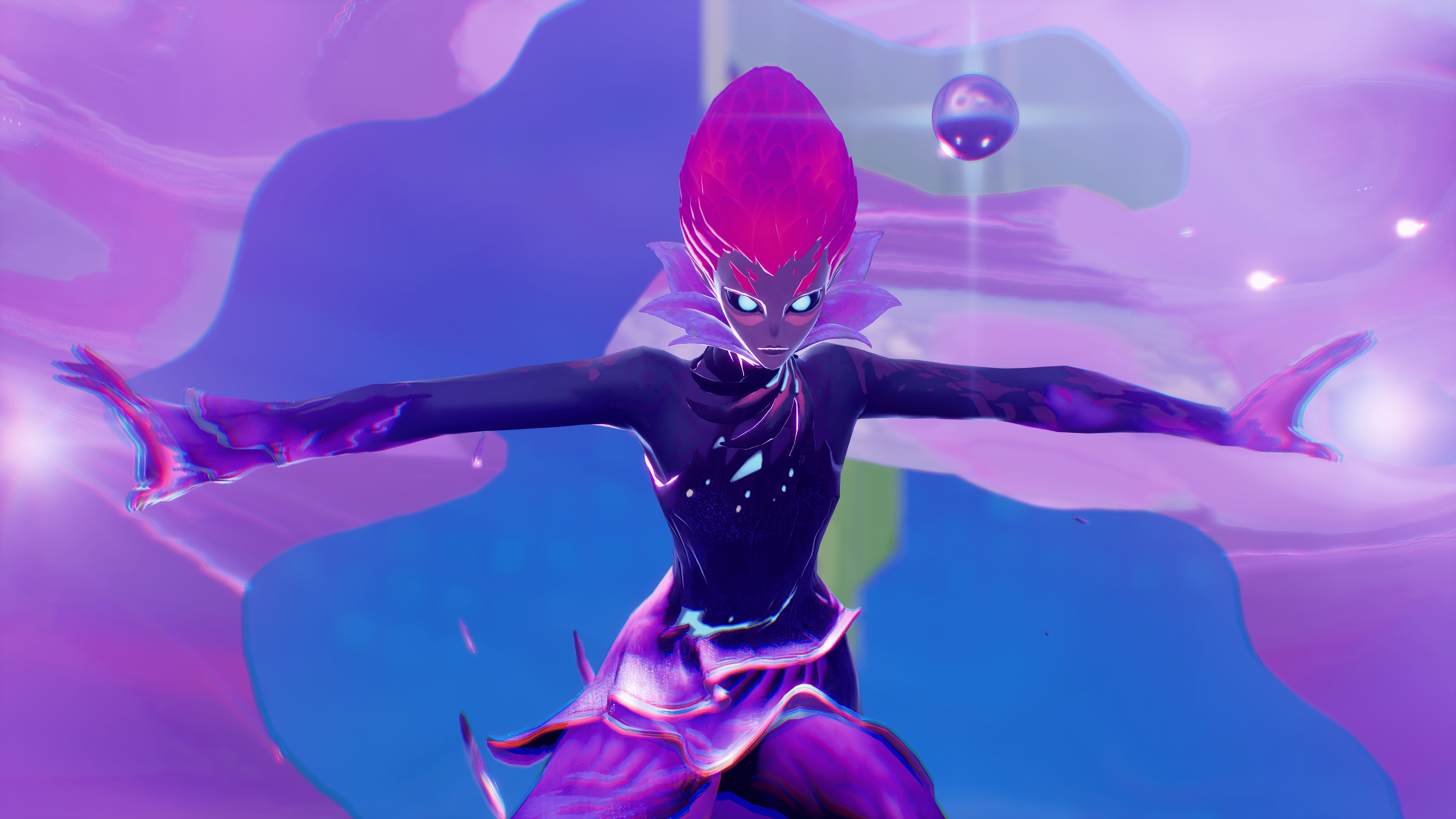 The Herald Fortnite Rozdział 3, Sezon 4 Herold otoczony chromem w Fortnite Rozdział 3, Sezon 4