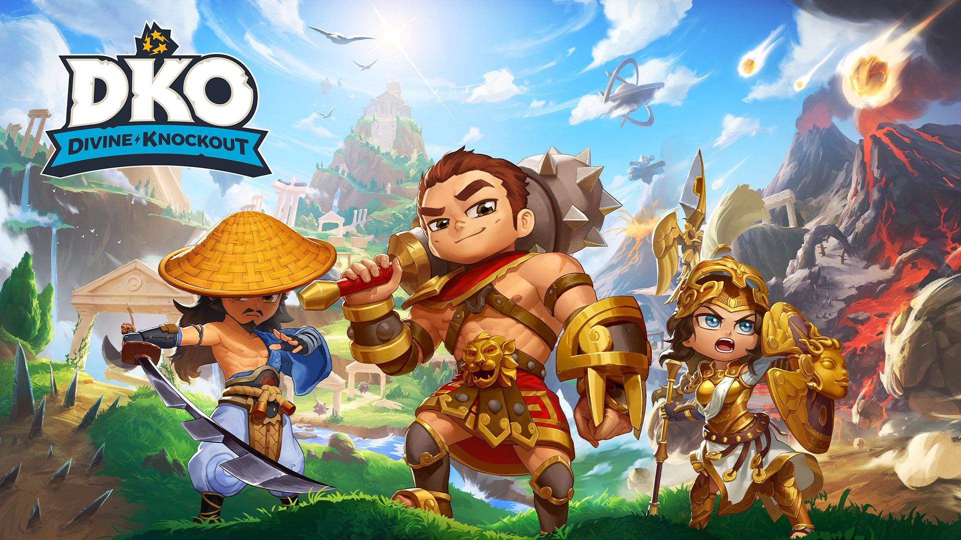 Platformowa bijatyka z perspektywy trzeciej osoby, Divine Knockout, już dostępna na Xbox Series X|S i Xbox One
