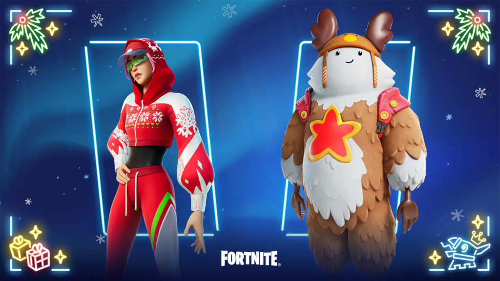 Fortnite Winterfest 2022 Arctic Adeline i Sled gotowe stroje Guff
