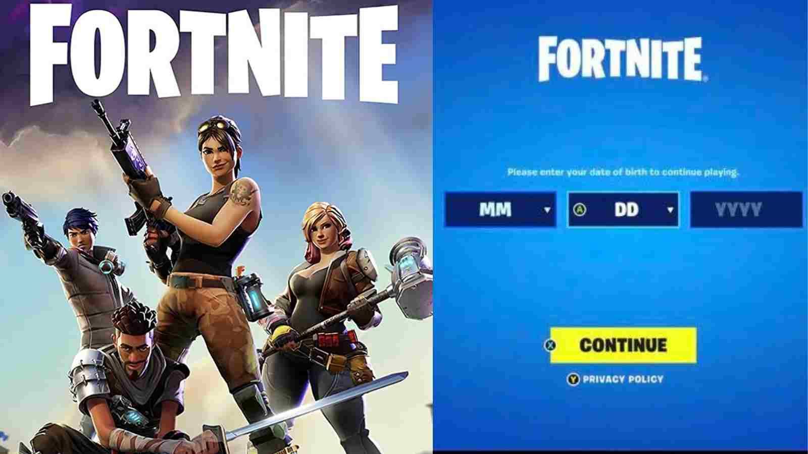 Why Fortnite is asking for date of birth and what is minimum age to play it?