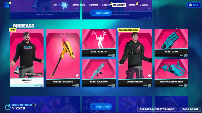 Najczęściej subskrybowany YouTuber na świecie trafia do Fortnite: to są stroje MrBeast