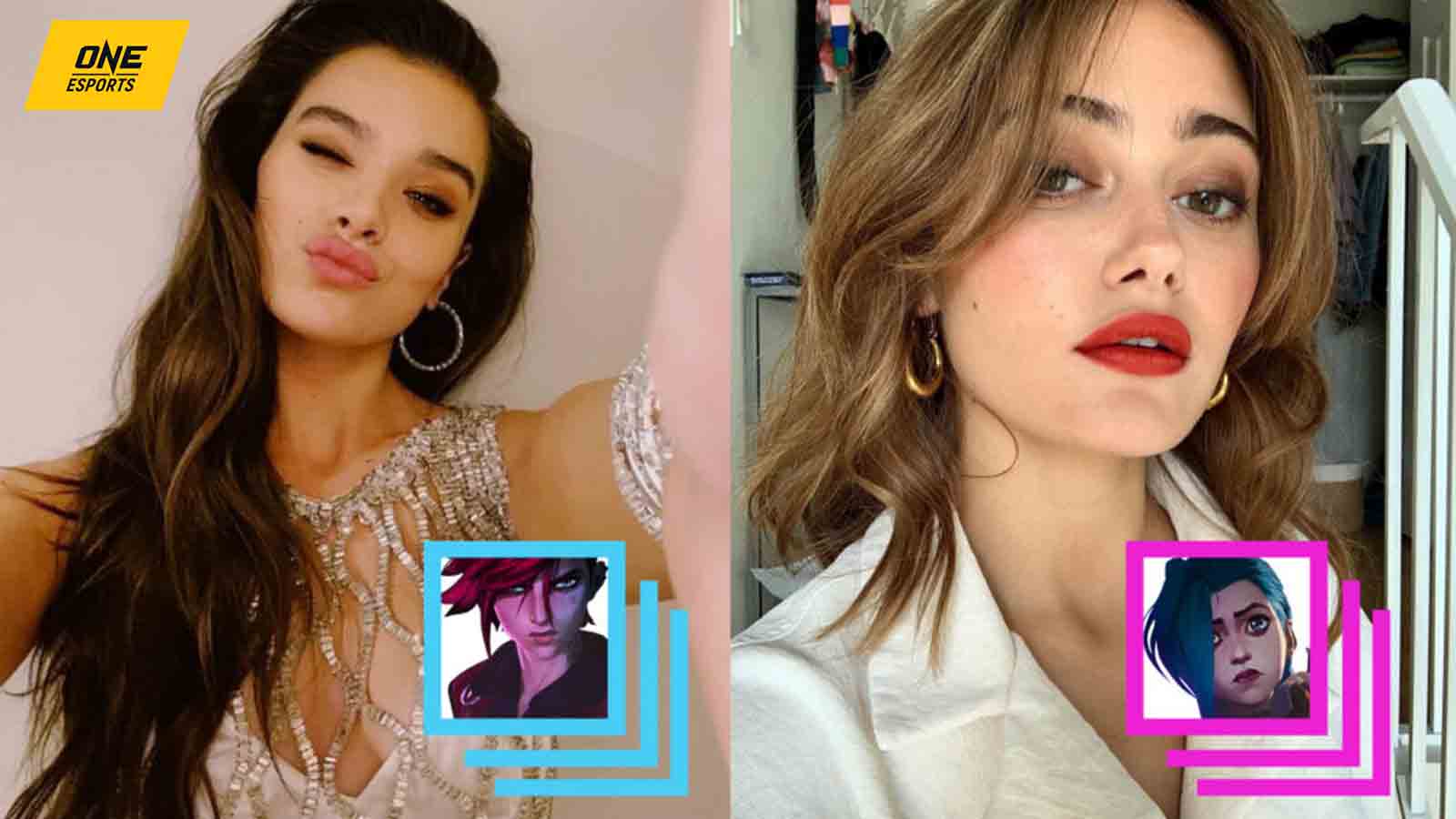 League of Legends Arcane voice actors Hailee Steinfeld and Ella Purnell