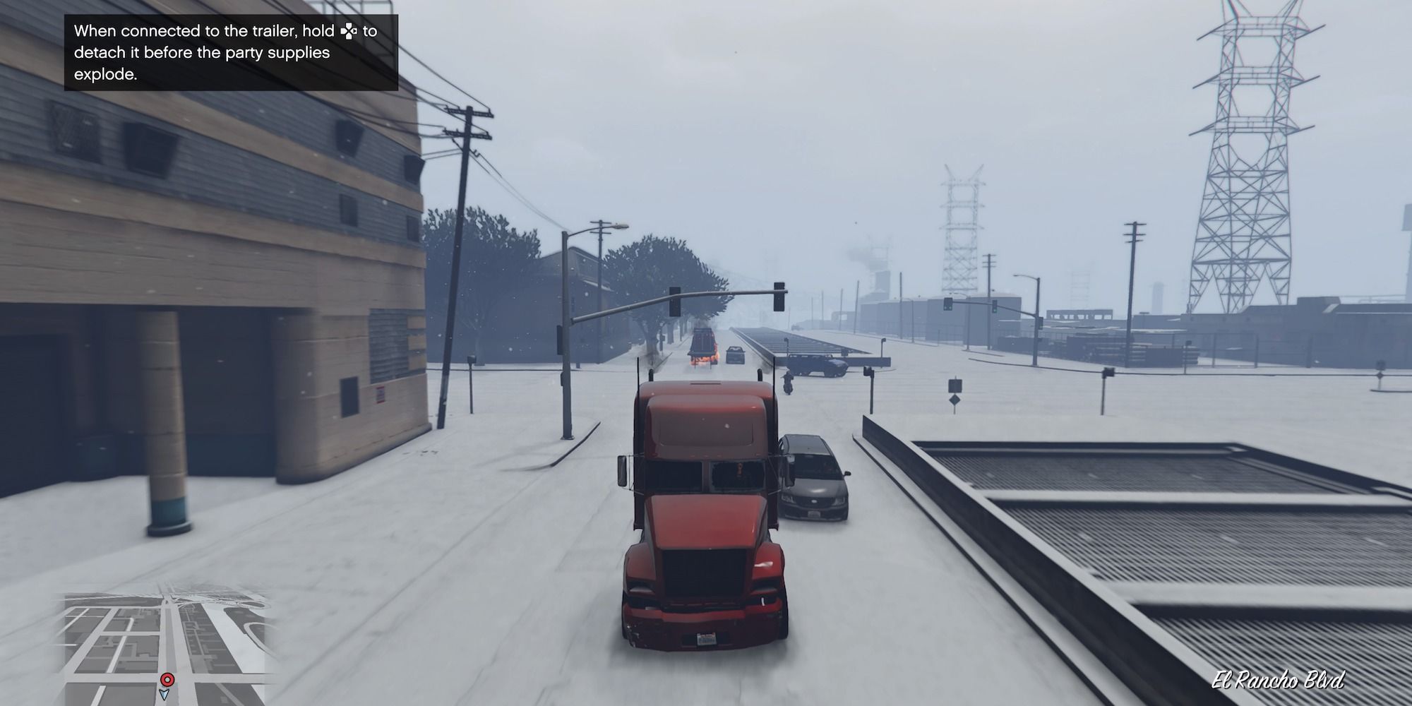 odłączanie zaopatrzenia drużyny od ciężarówki GTA Online