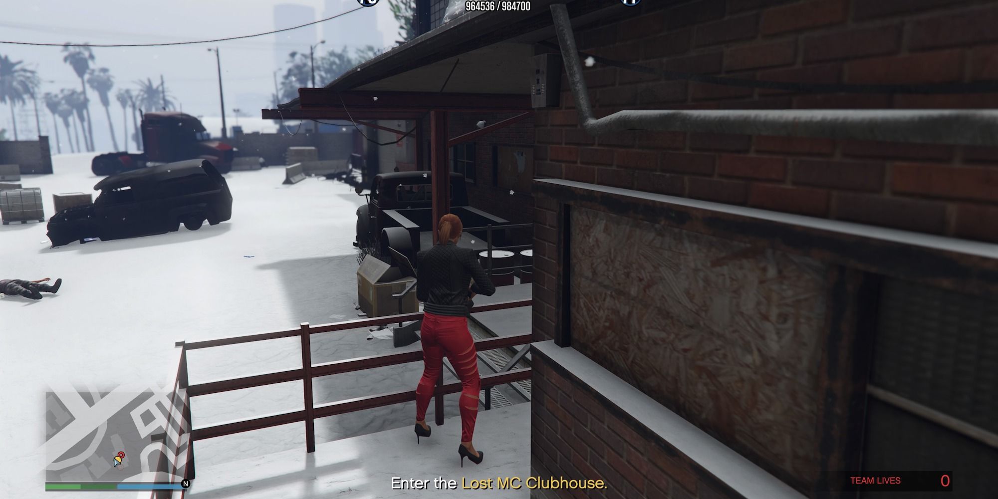 Wejście do Lost MC Clubhouse GTA Online