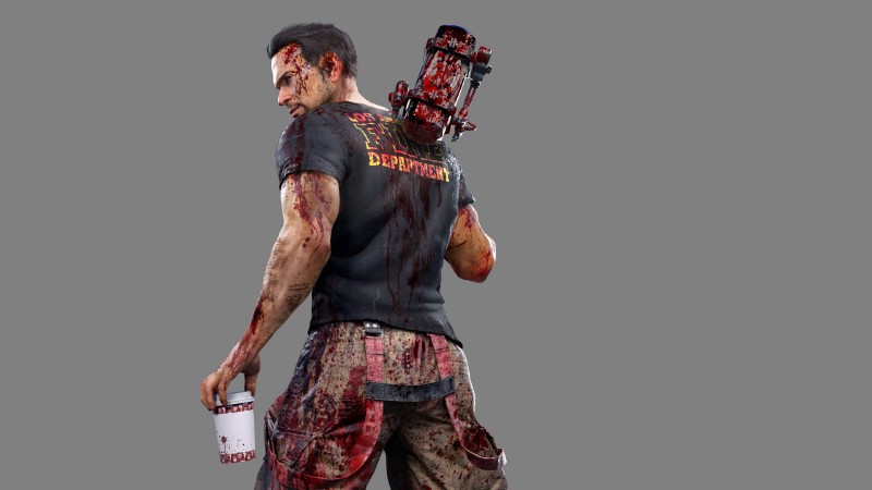 Ryan, ocalały z Dead Island 2, jest wysportowanym pracownikiem seksualnym z rutynowymi obowiązkami strażaka