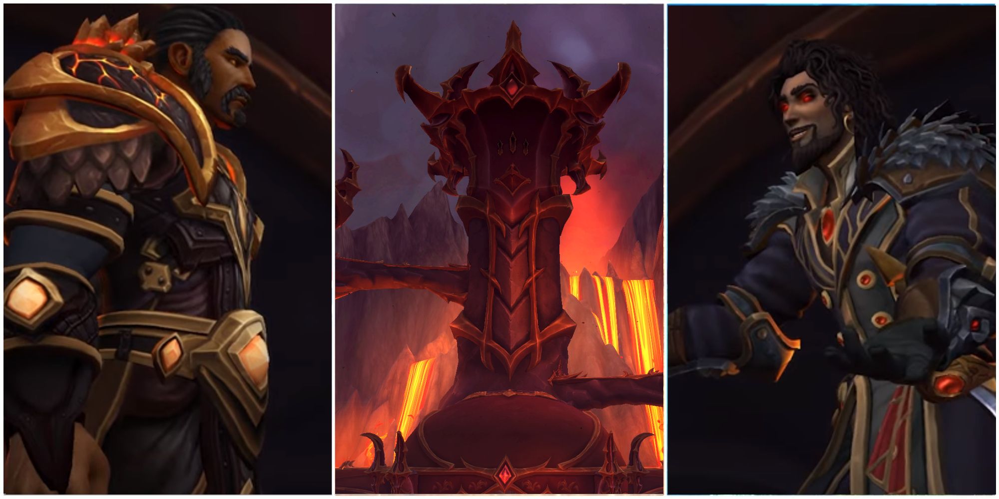 Wrathion, Sabellian and Dragonbane Keep as seen in World of Warcraft Dragonflight