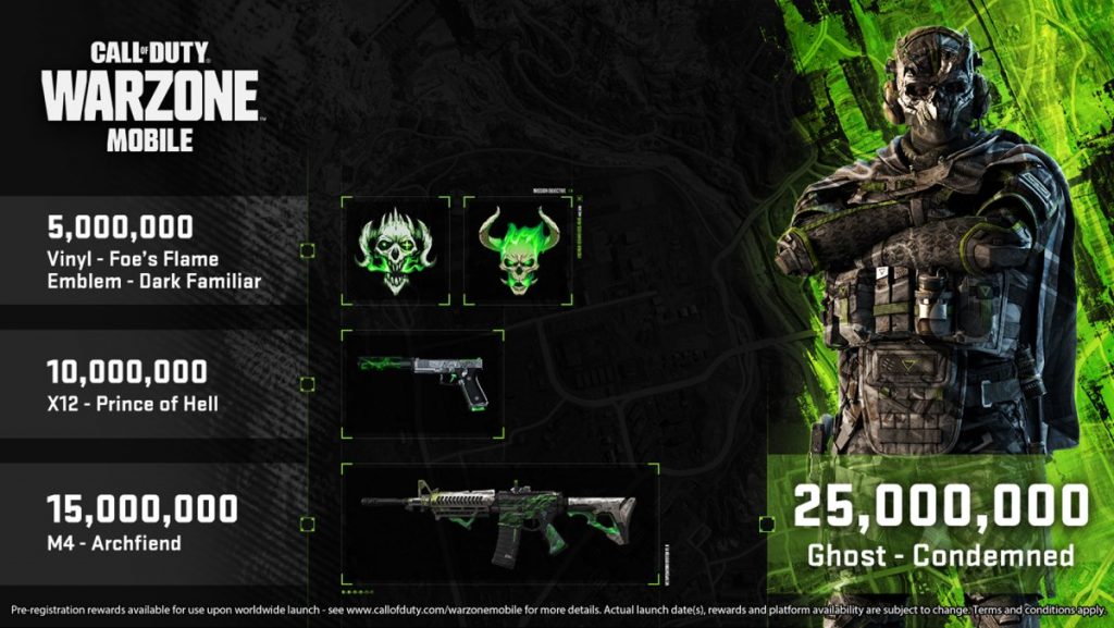 Mobilne nagrody Warzone