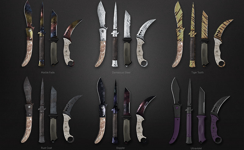 Najlepsze skórki noży CSGO, które są rzadkie