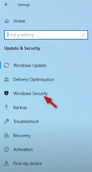 Otwieranie ustawień zabezpieczeń systemu Windows