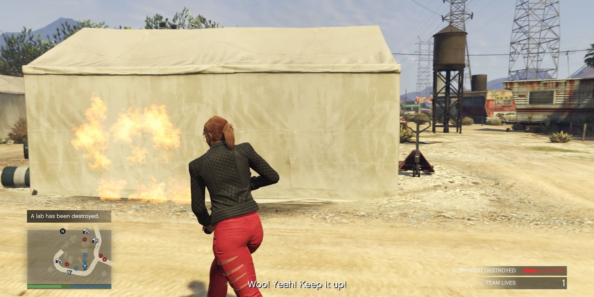 Grand Theft Auto Online niszczenie sprzętu laboratoryjnego