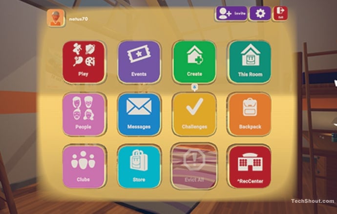 Menu gracza