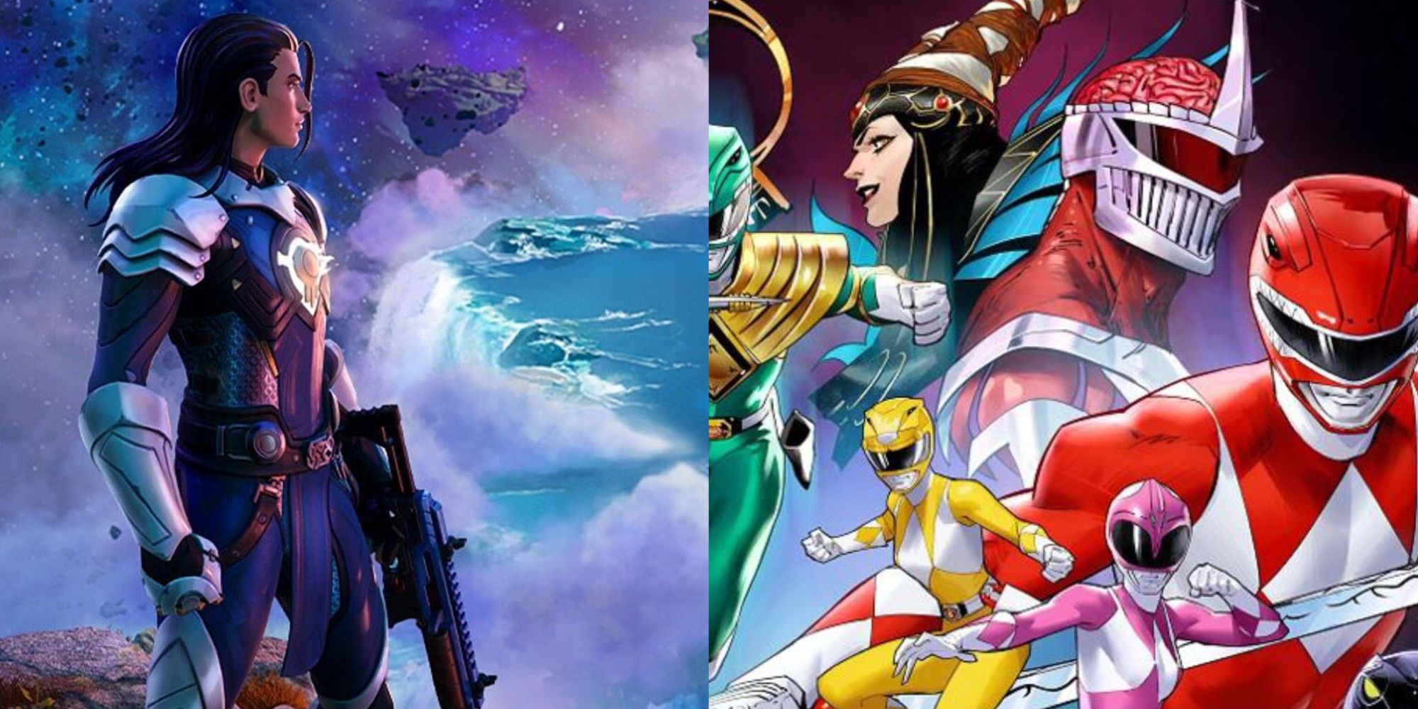 Podział obrazu Fortnite Power Rangers