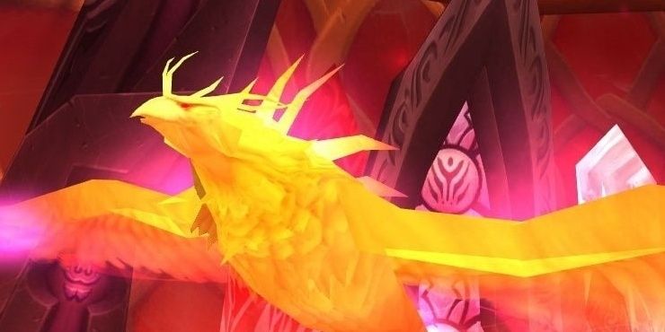 Latający feniks Al'ar w grze wideo World of Warcraft