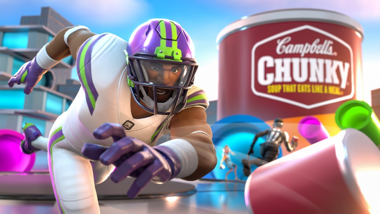 Gruba zupa Campbella jest gotowa na futbol (w Fortnite)